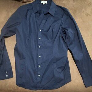 Express Navy Blue Button Down